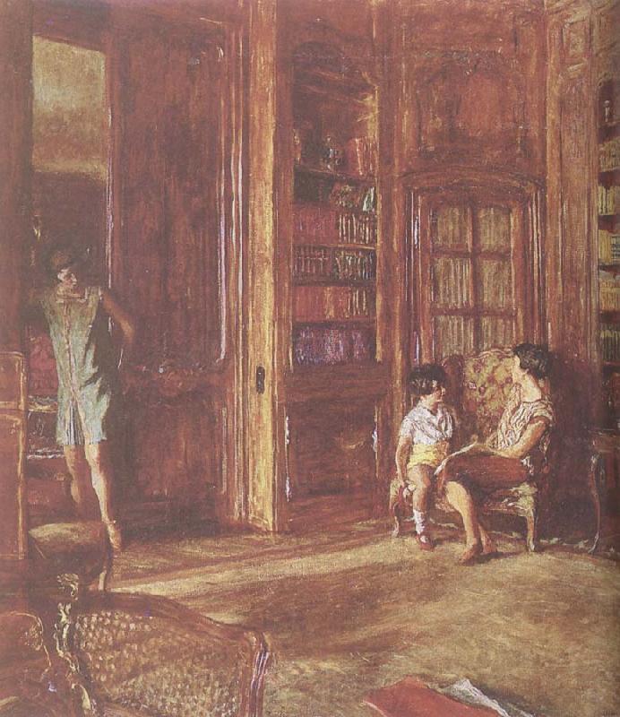 Edouard Vuillard Li the lady and her children France oil painting art